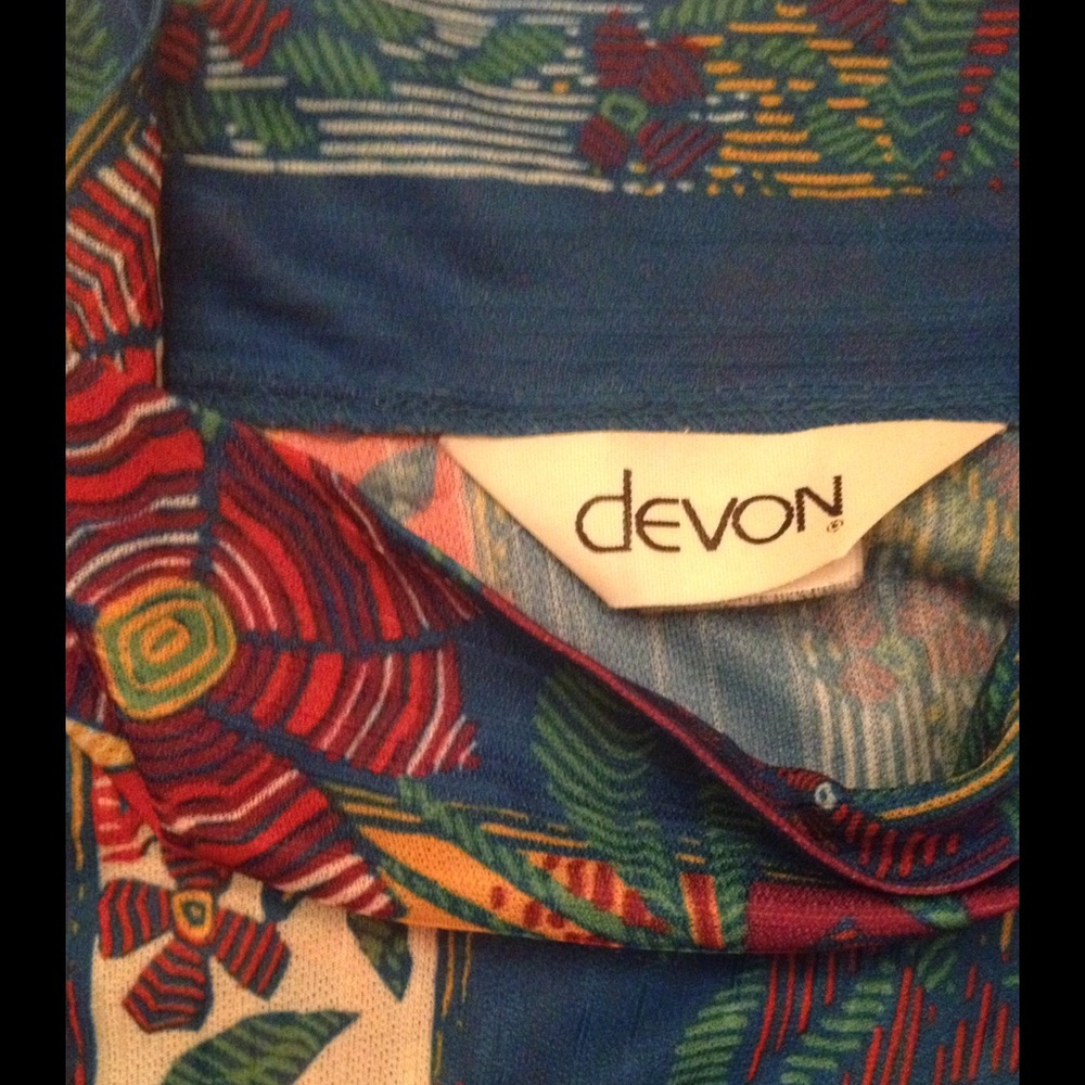 Great‎ Vintage Shoulder Button Up Blouse w/Ties - Picture 3 of 3